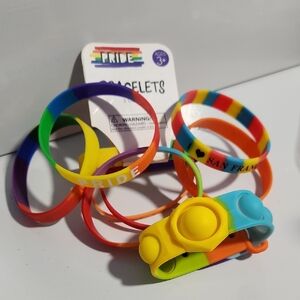Rainbow Pride Unity Silicone Bracelets 9 LGBTQ
